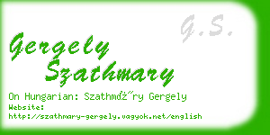 gergely szathmary business card